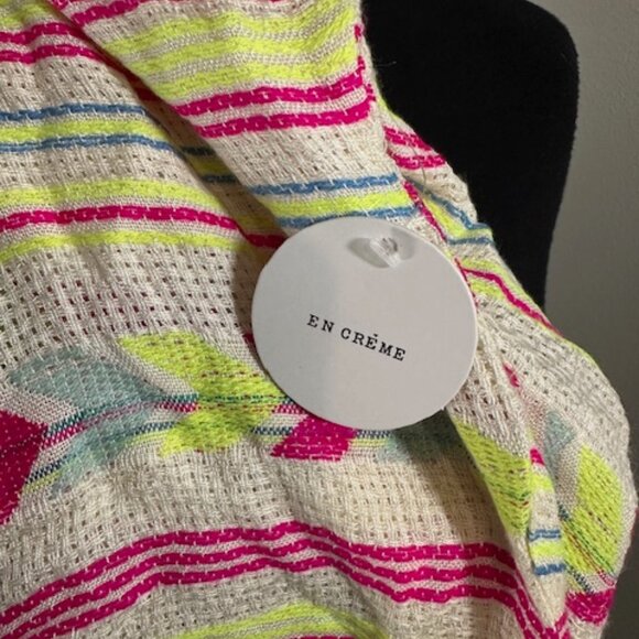 En Creme Neon Boho Tie Cardigan    8347 - Picture 10 of 11